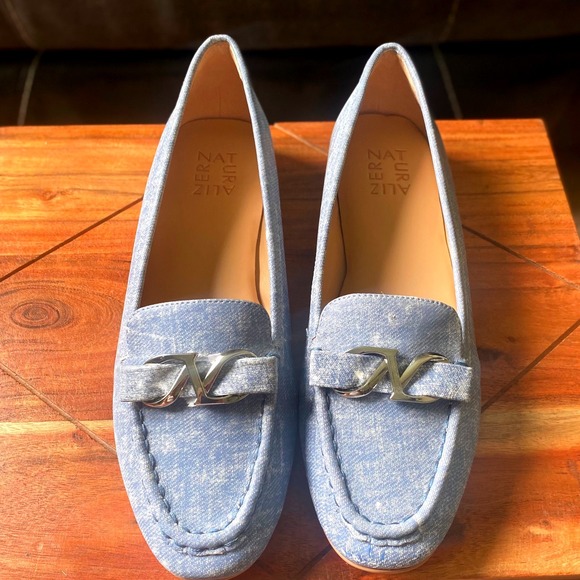 Naturalizer Aliz Loafers Denim Blue Slip On Comfort Casual Shoes 8.5 - Picture 2 of 15